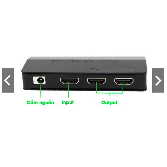 Bộ chia HDMI 1 ra 2 Kiwi S1.2 – Chất lượng hình ảnh 4K