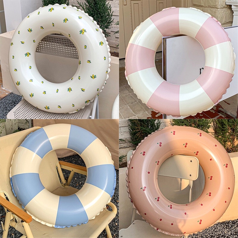 Phao Tập Bơi Tròn Ins Kèm Bơm Cho Bé 2-9 Tuổi Hottrend