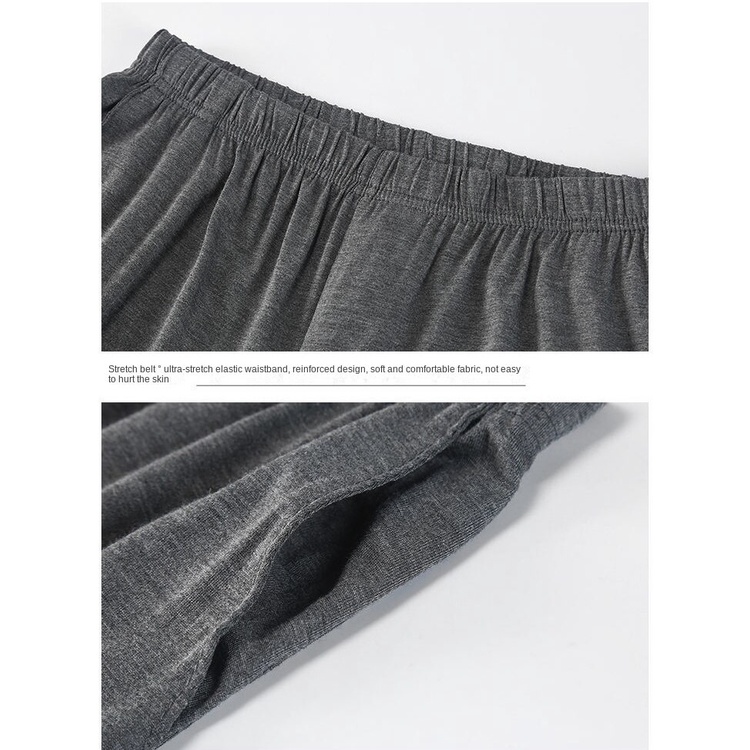 Quần Ngủ Mặc Ngủ/Tập Yoga Dáng Rộng Vải Mỏng Cỡ Lớn Chống Muỗi Thoải Mái Cho Nam