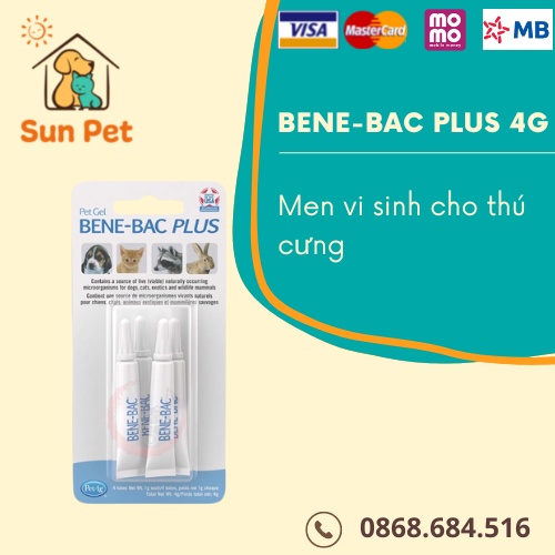 Bene bac plus gel 4g - Men vi sinh cho chó mèo thú cưng nhỏ