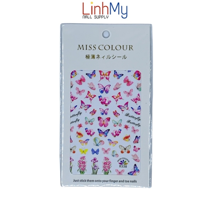 Sticker Bướm Cleo dán móng - Decal dán móng