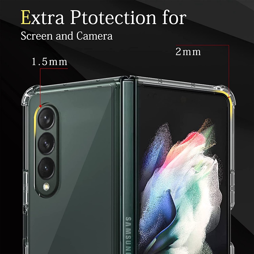 Galaxy Ốp Điện Thoại tpu acrylic Trong Suốt Chống Sốc Cho samsung galaxy z fold 5 4 3 2 z fold3 5g