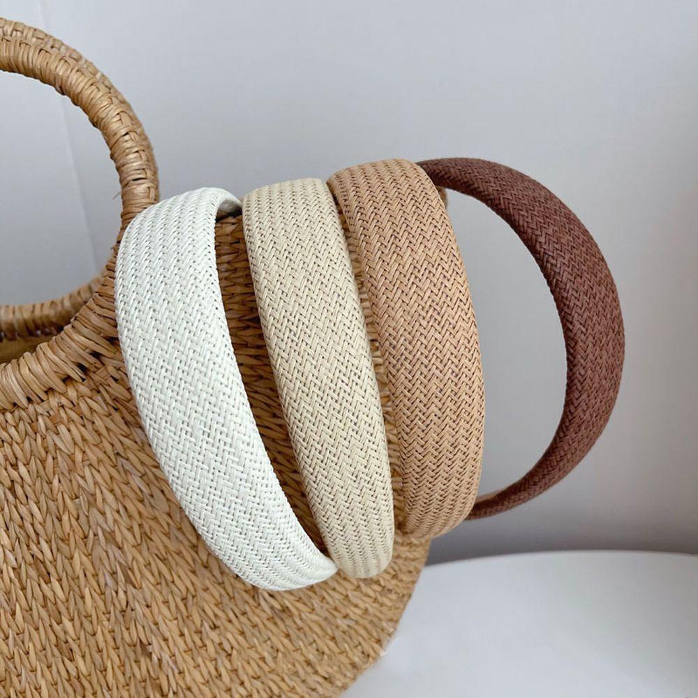 ANEMONE Băng Đô Cài Tóc Màu Trơn Chống Trượt Phong Cách Vintage Cho Nữ