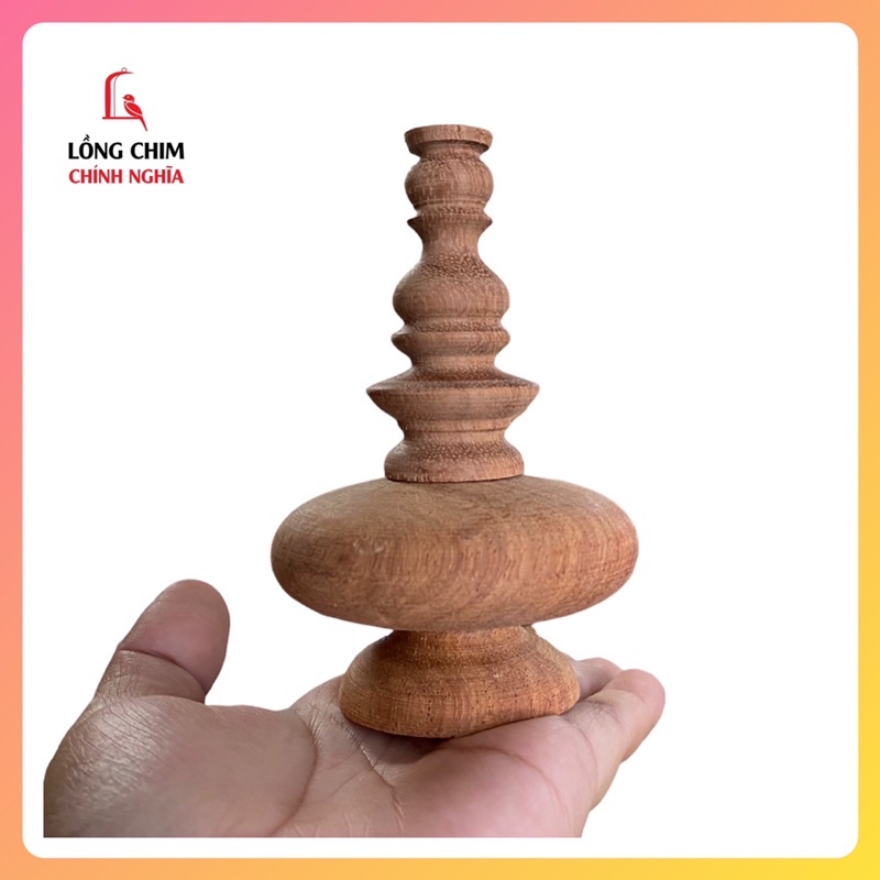 Nậm gỗ chào mào giá rẻ - phụ kiện lồng chim đẹp