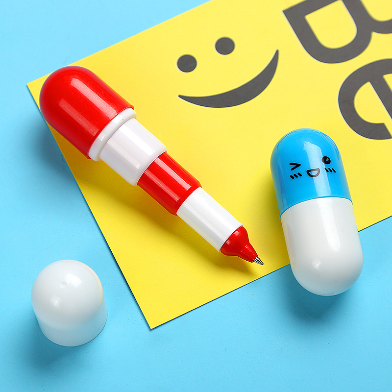 Bút bi thiết kế hình viên thuốc đáng yêu tiện lợi