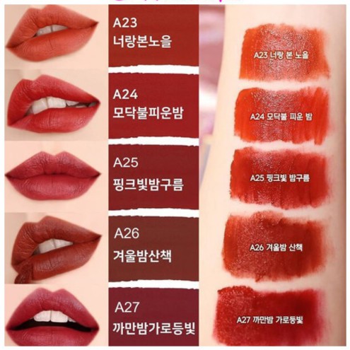 [HOT] Son Kem Lì Black Rouge Air Fit Velvet Tint (Version 5-6-7) | Thế Giới Skin Care
