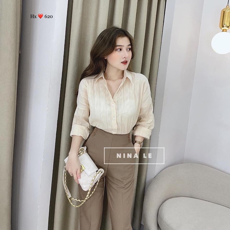 QUẦN BAGGY CÚC SƯỜN CHẤT KAKI LỤA ĐẸP MS15782