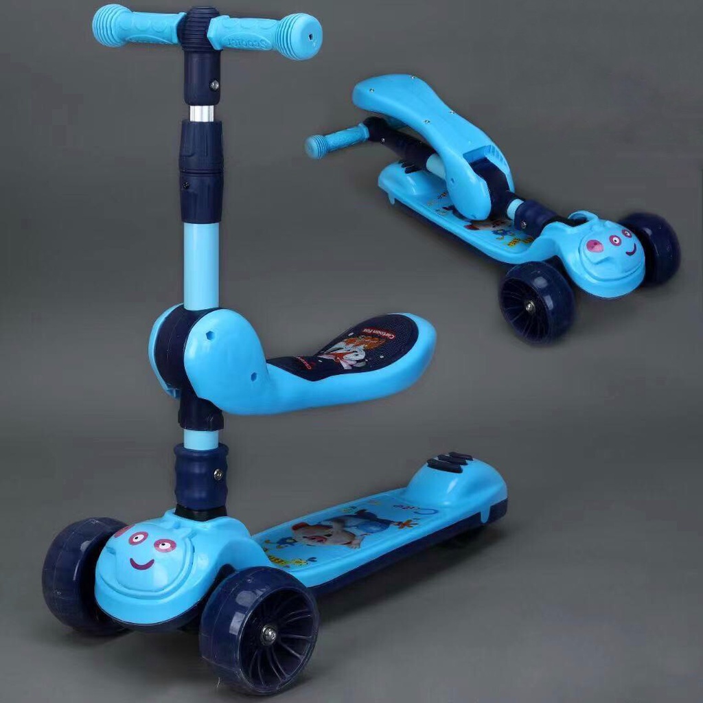 Xe Trượt Scooter Cao Cấp (Có Nhạc, Có Đèn), SCOOTER Cho Bé, Heo Peppa - XSH