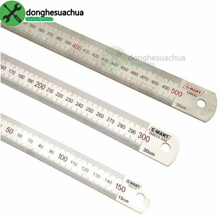 Thước lá C-Mart D0019-1000 1000mm (100cm) (1 mét)