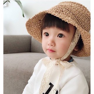 ( CHO MẸ VÀ BÉ ) NÓN / MŨ NÀNG THƠ KÈM DÂY REN CỘT XINH XẮN CHO BẠN GÁI