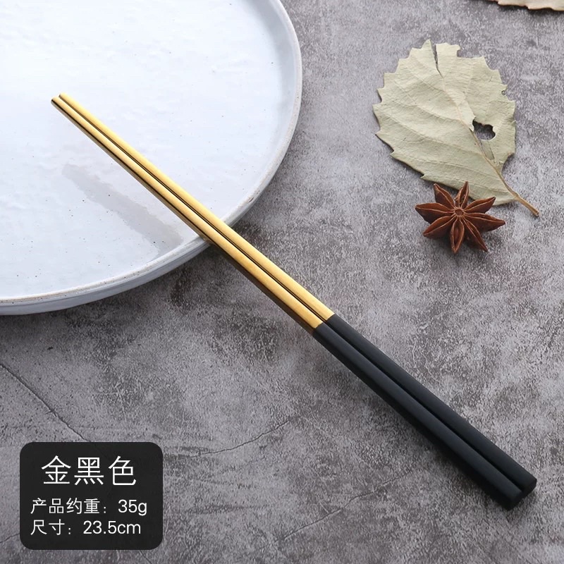 [LOẠI 1] VỈ 5 ĐÔI ĐŨA INOX VÀNG SUS 304 HÀN QUỐC CAO CẤP CHUYÊN DỤNG NHÀ HÀNG, KHÁCH SẠN, DECOR TRANG TRÍ