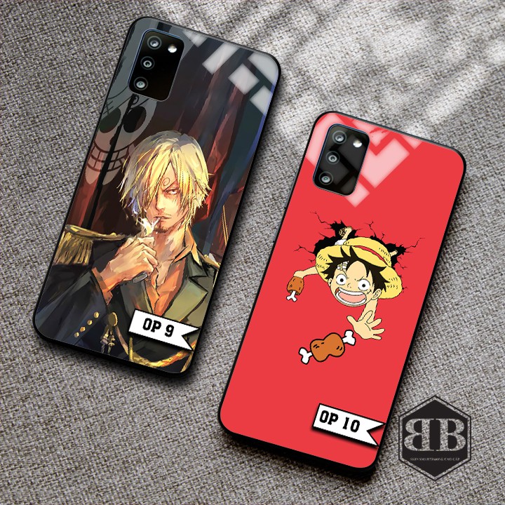 Ốp lưng kính cường lực Samsung Galaxy A02s hình one piece