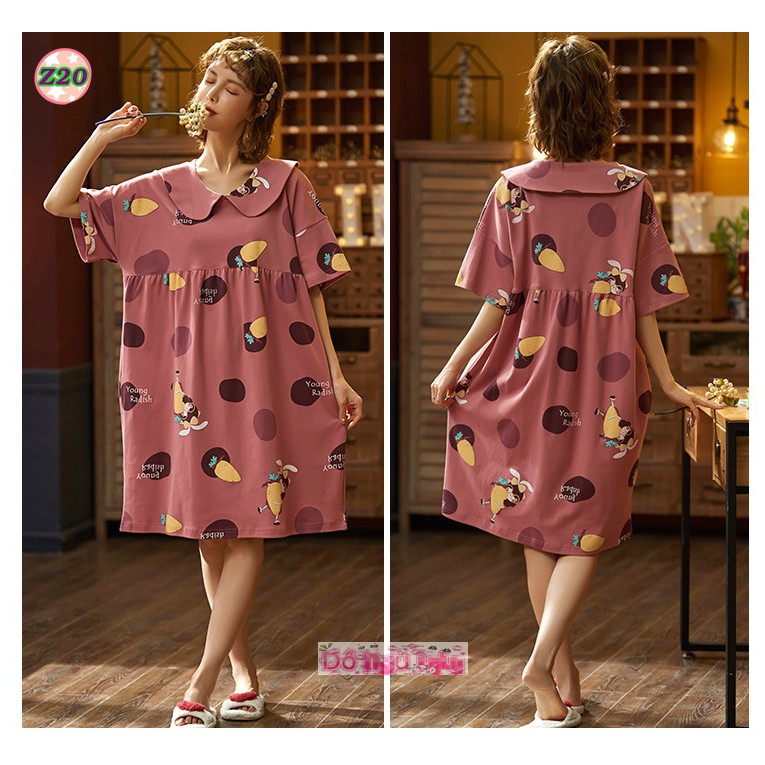 Váy Ngủ Mùa Hè thun cotton Z2 | BigBuy360 - bigbuy360.vn