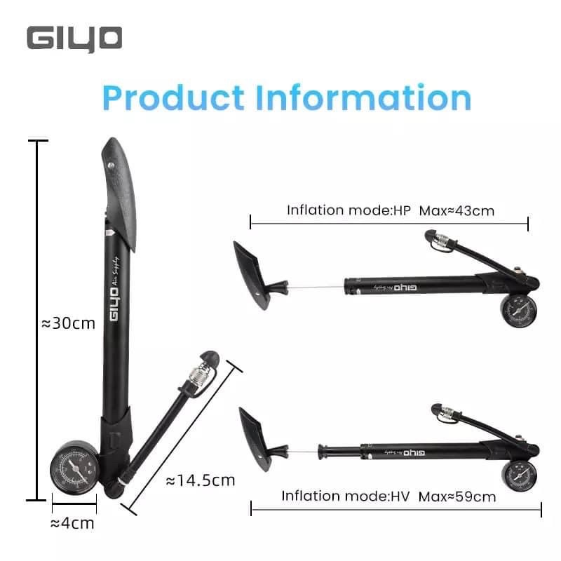 Bơm Phuộc và Bơm lốp xe đạp Giyo GS41P