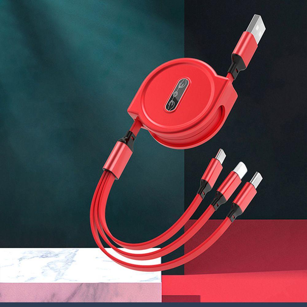 Cáp Sạc Điện Thoại Có Thể Thu Gọn Tiện Lợi|Dây Cáp Sạc Truyền Dữ Liệu Micro USB Type C 8-Pin