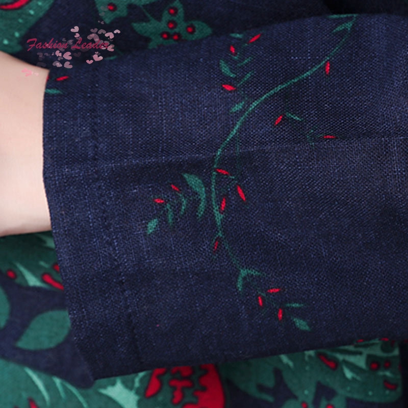 Fl vintage womenflower in đầm váy cotton mùa xuân dân tộc | BigBuy360 - bigbuy360.vn