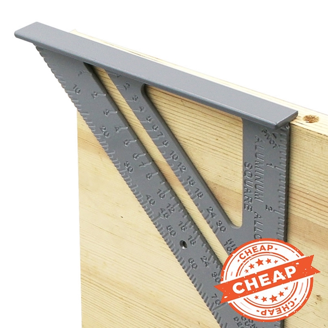 Thước đo góc vuông 90 độ hình tam giác bằng hợp kim nhôm đa năng tiện lợi