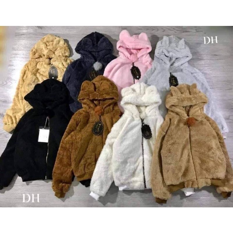 Áo lông gấu nữ, áo khoác nữ, full màu( kèm ảnh thật )