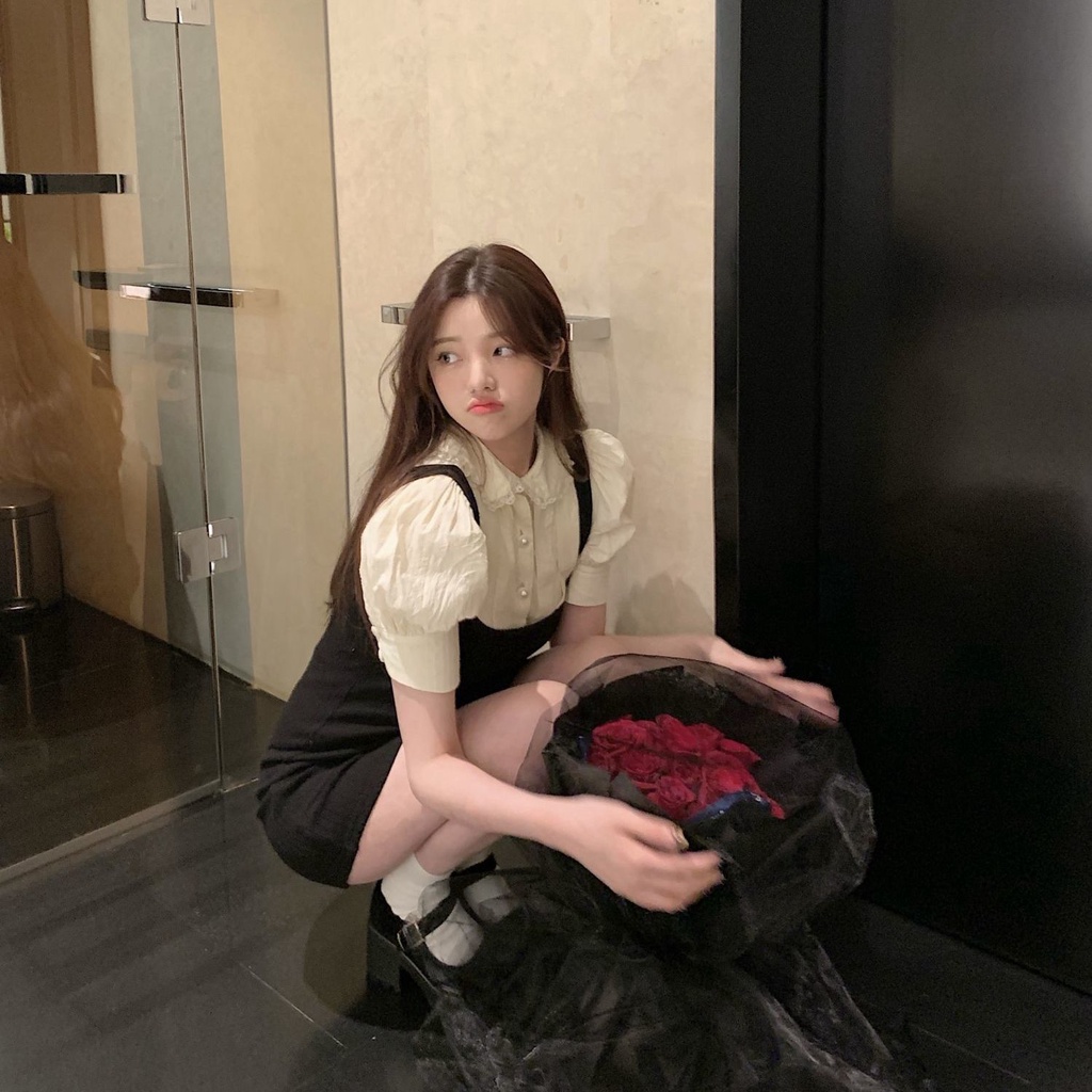 Bộ Áo + Đầm Hai Dây Ôm Dáng Phong Cách Mới 2021