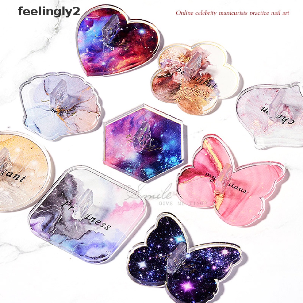 Giá Đỡ Trưng Bày Móng Tay Giả Bằng Acrylic Lấp Lánh