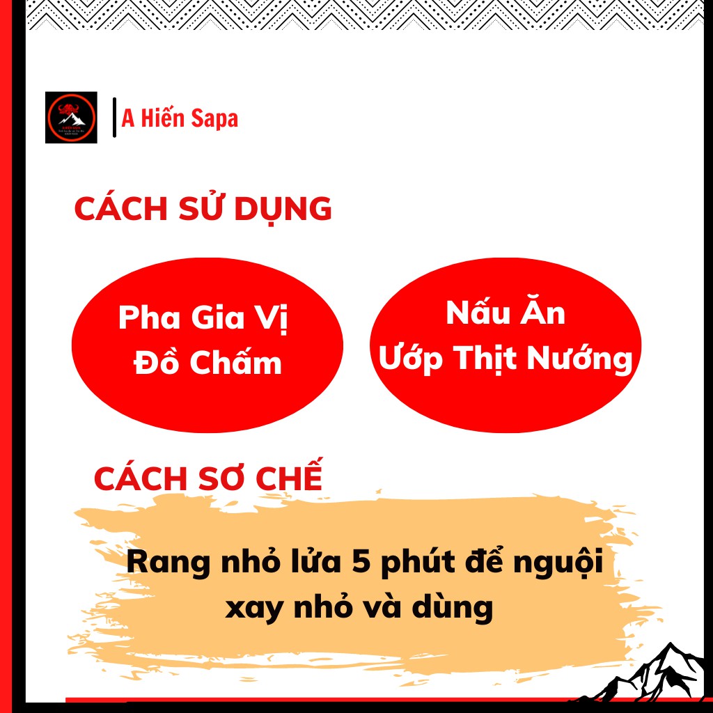 Hạt mắc khén rừng Tây Bắc gia vị thông dụng gia đình gói 500 gr, dùng ướp gia vị nướng và pha đồ chấm ngon.