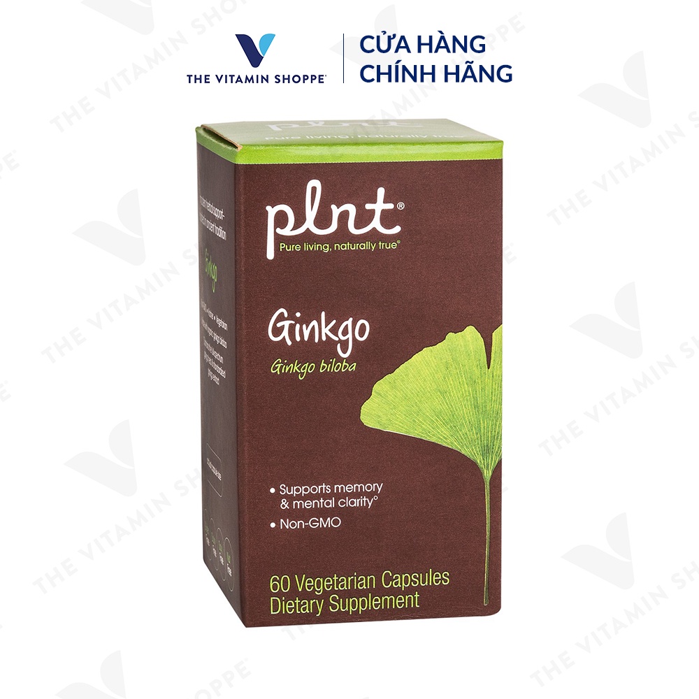 Viên uống hoạt huyết dưỡng não PLNT Ginkgo tăng cường tuần hoàn 60 viên