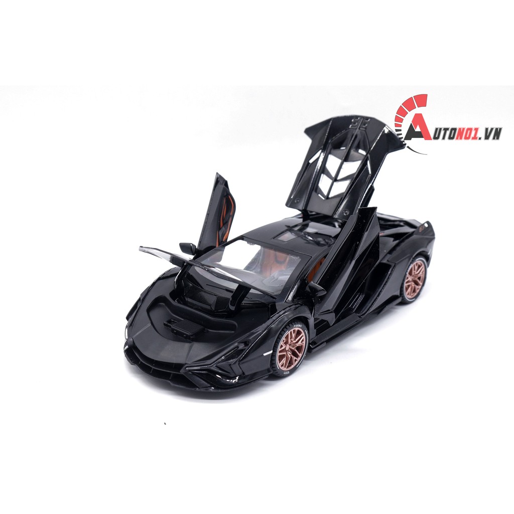 MÔ HÌNH XE LAMBORGHINI SIAN FKP 37 BLACK 1:24 CHE ZHI 7557