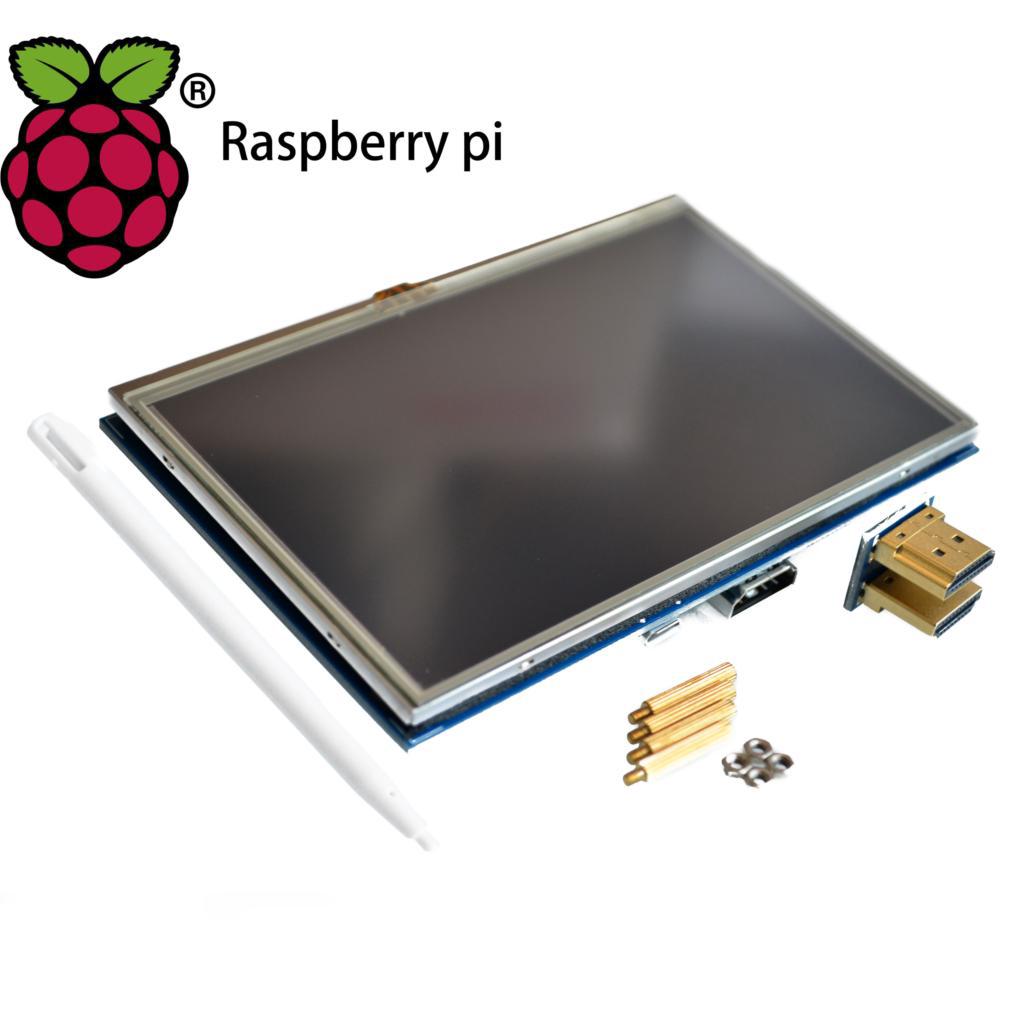 Lcd module 5.0 inch pi tft 5 inch resistive touch screen 5.0 inch lcd shield module hdmi interface for raspberry pi 3 a+/b+/2b