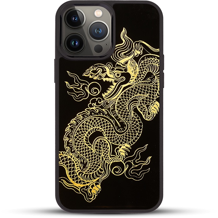 Ốp điện thoại cho iPhone 13 Pro / 13 Pro Max mẫu Rồng Thời Trần thương hiệu La Sonmai