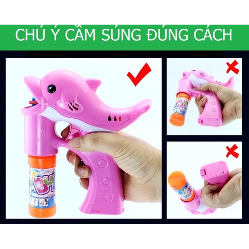 Đồ Chơi Cá Heo Bắn Bong Bóng