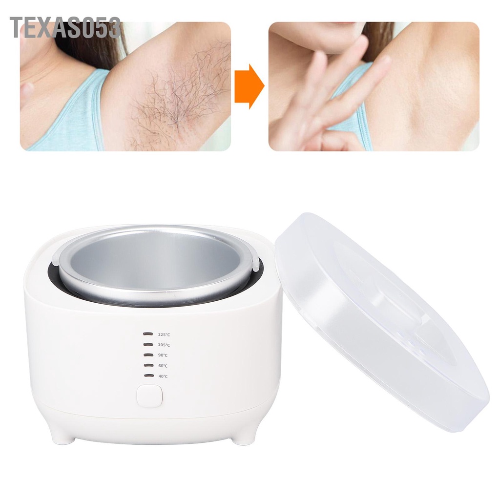 [Hàng HOT] Nồi nấu sáp wax lông - Máy nấu sáp wax lông triệt lông tại nhà SPA Làm nóng nhanh 500ML【Texas053】
