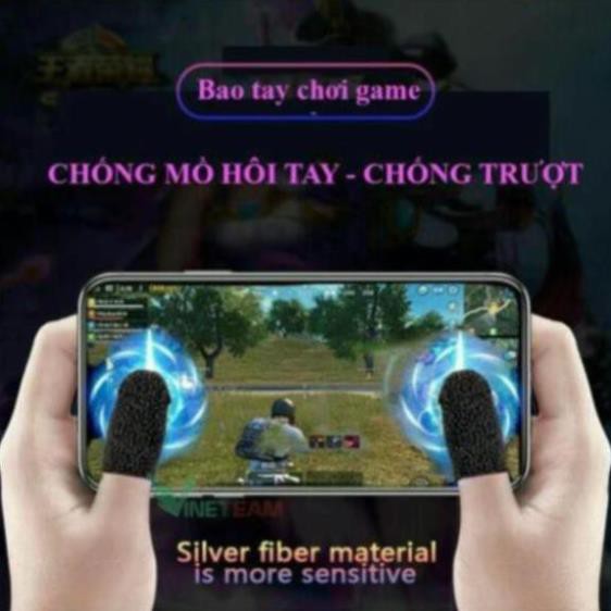 Bộ găng tay cảm ứng chơi game điện thoại chống mồ hôi, chống trượt chuyên Game Mobile