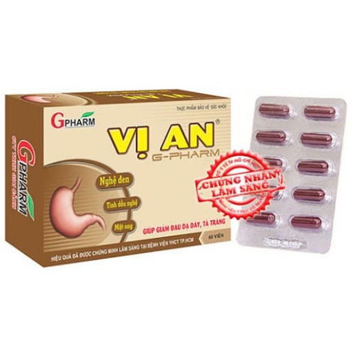 Vị An GPharm - Hỗ trợ giảm cơn đau, co thắt dạ dày, ngăn ngừa viêm loét, ợ chua