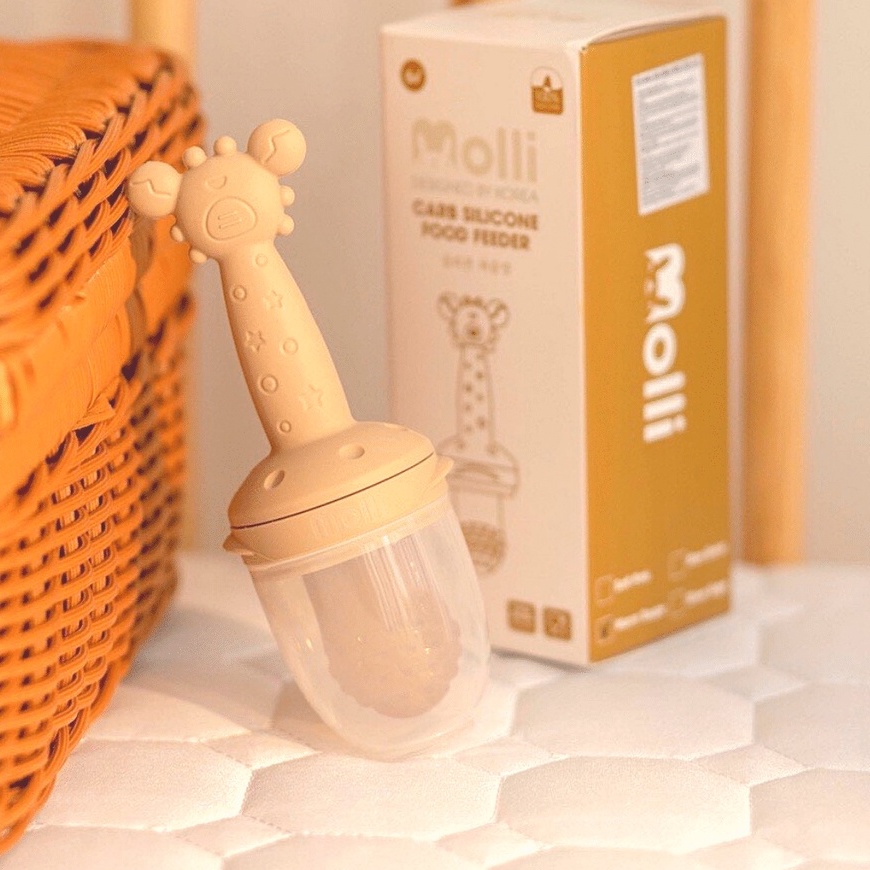 Túi Nhai Silicon Molli CUA hàng Cao Cấp cho bé ăn dặm chống hóc