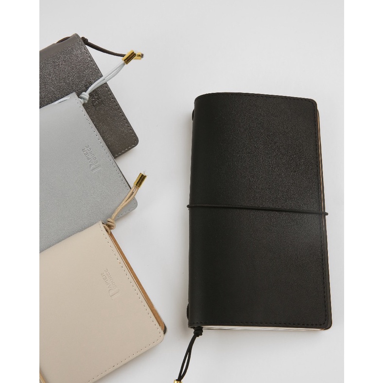 SOL05 Sổ Tay Bìa giả da cao cấp Traveler Notebook SOL House - size to 3 lõi bìa bo góc