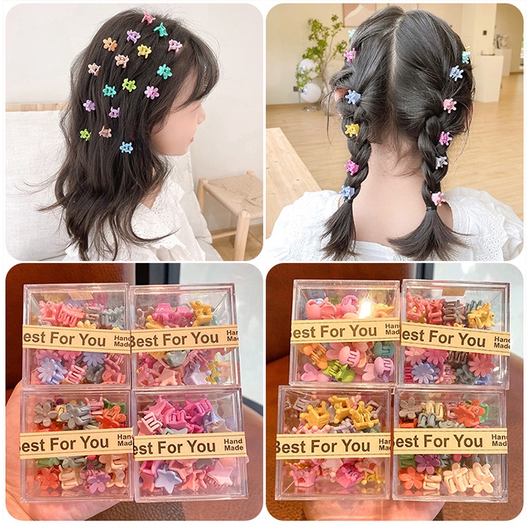 Kẹp Tóc Màu Sắc Kẹo Ngọt Hình Bông Hoa Xinh Xắn Phong Cách Hàn Quốc