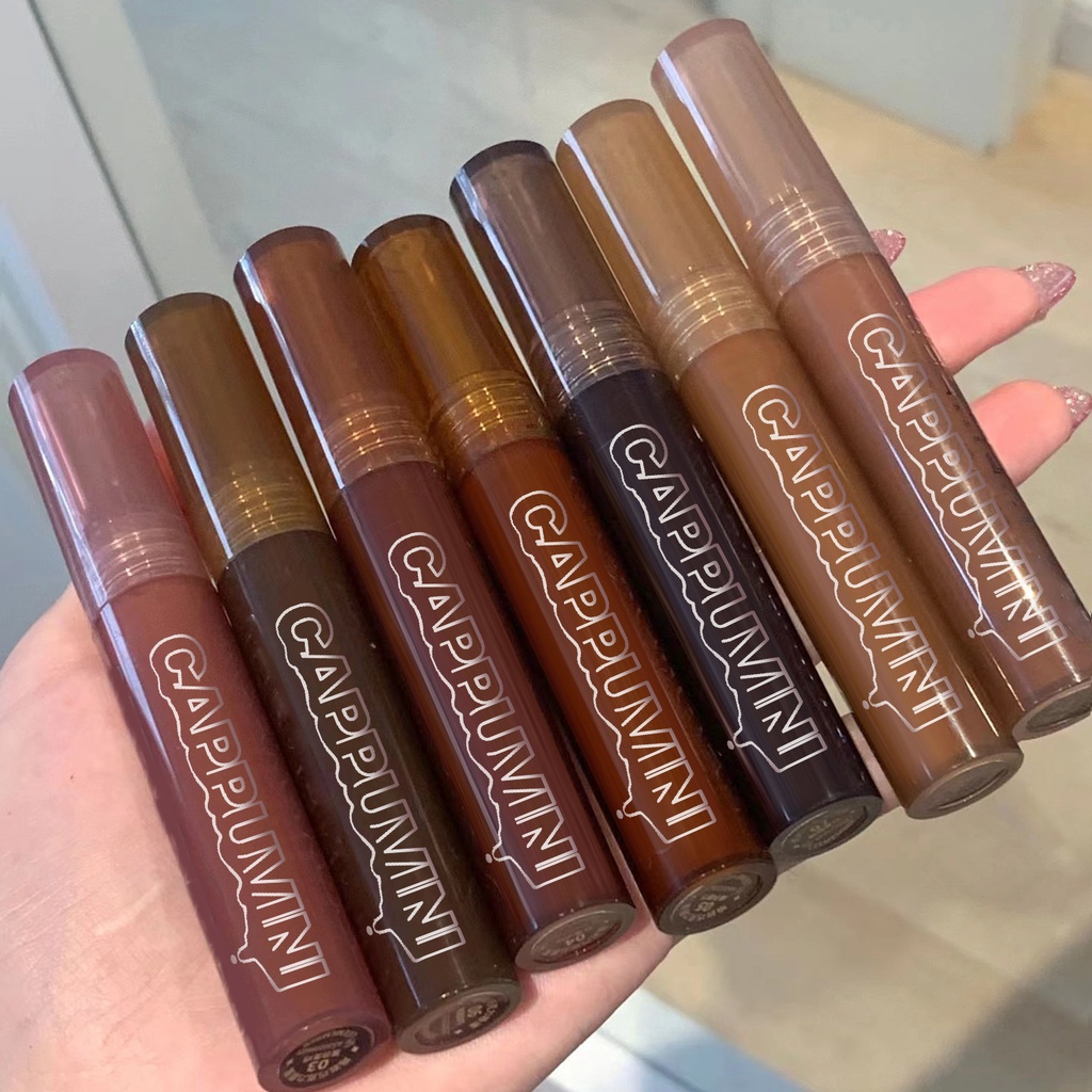 Son kem bóng CAPPUVINI Lava Chocolate Lip Gloss mềm mịn căng mọng