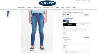 QUẦN JEGGING JEAN OLD NAVY SIZE ĐẠI