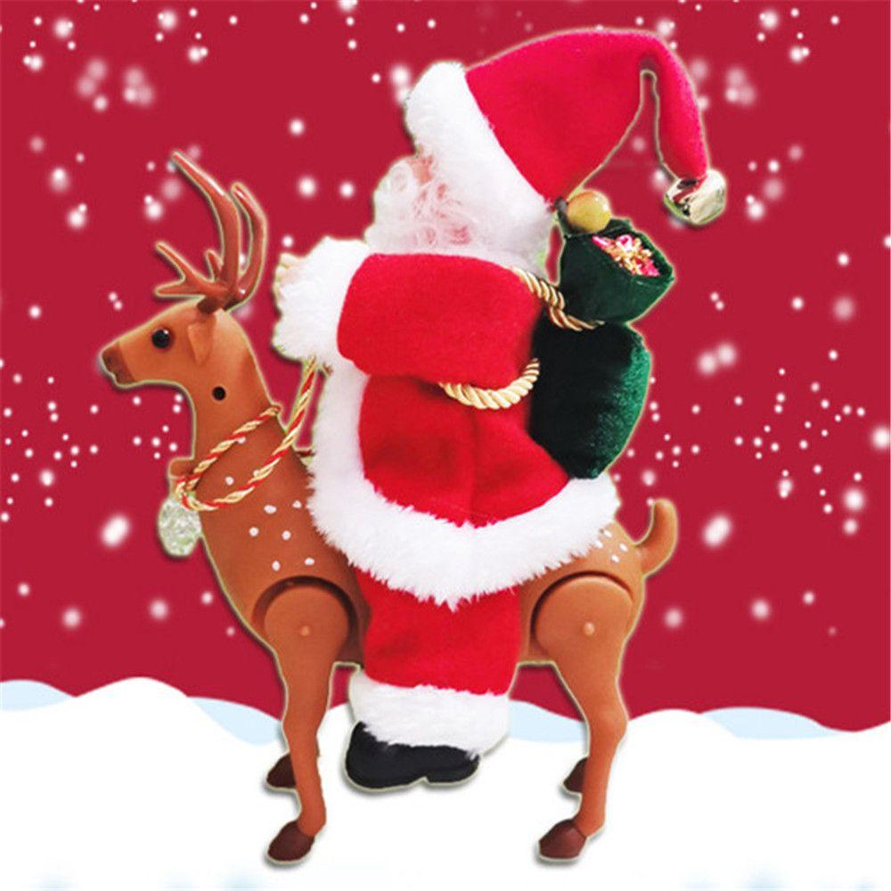 BEBETTERM Ông Già Noel / Tuần Lộc Điện Tử Phát Nhạc Sáng Tạo Trang Trí Giáng Sinh