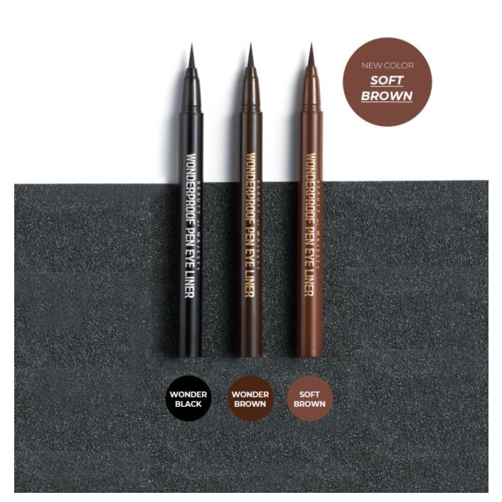 Bút Kẻ Mắt Nước Sắc Nét, Chống Trôi B.O.M Wonderproof Pen Eye Liner 0.5g