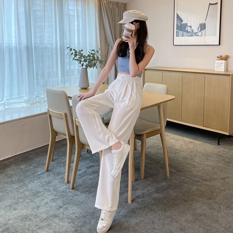 Quần tây IELGY cạp cao ống đứng dễ phối đồ cho nữ