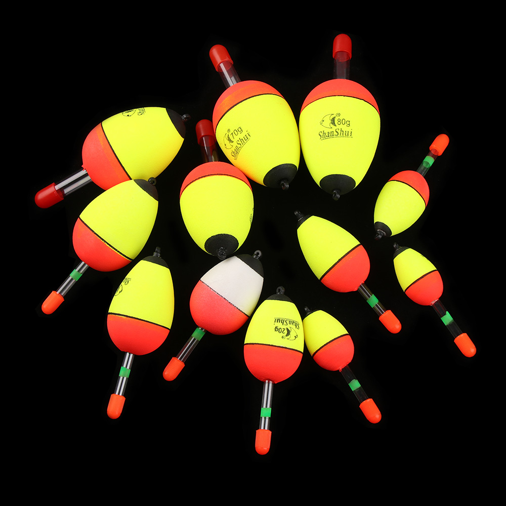 BEAUTY /2pcs/set 5g/8g/10g/15g/20g/30g/40g/50g/60g/70g/80g New Ball Boia Luminous Eva Foam Fishing Night Float Bobber Plastic Hot High Quality Light Stick