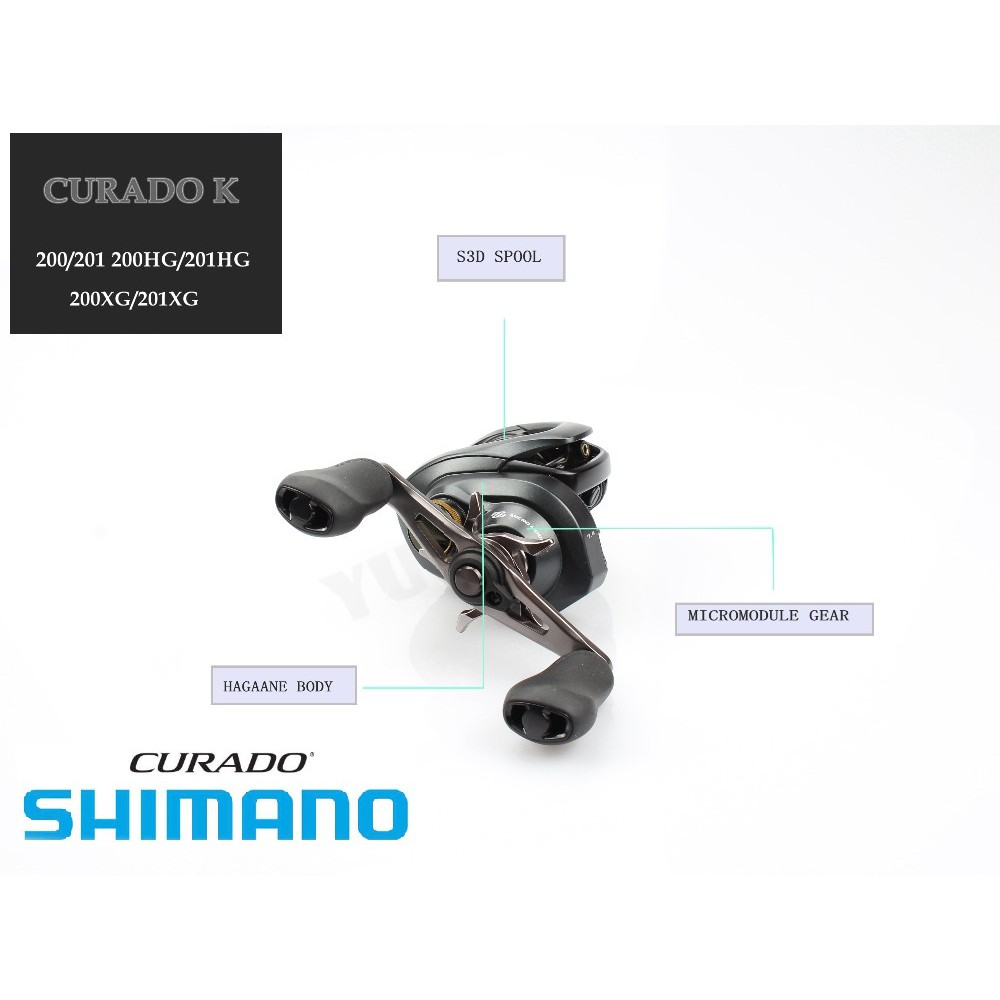 MÁY CÂU CÁ SHIMANO CURADO K 201HG