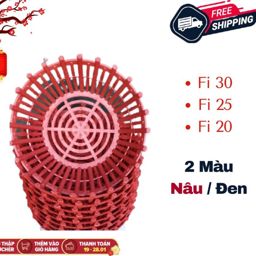 Chậu nhựa trồng lan nan phụ từ fi 20 đến fi 30