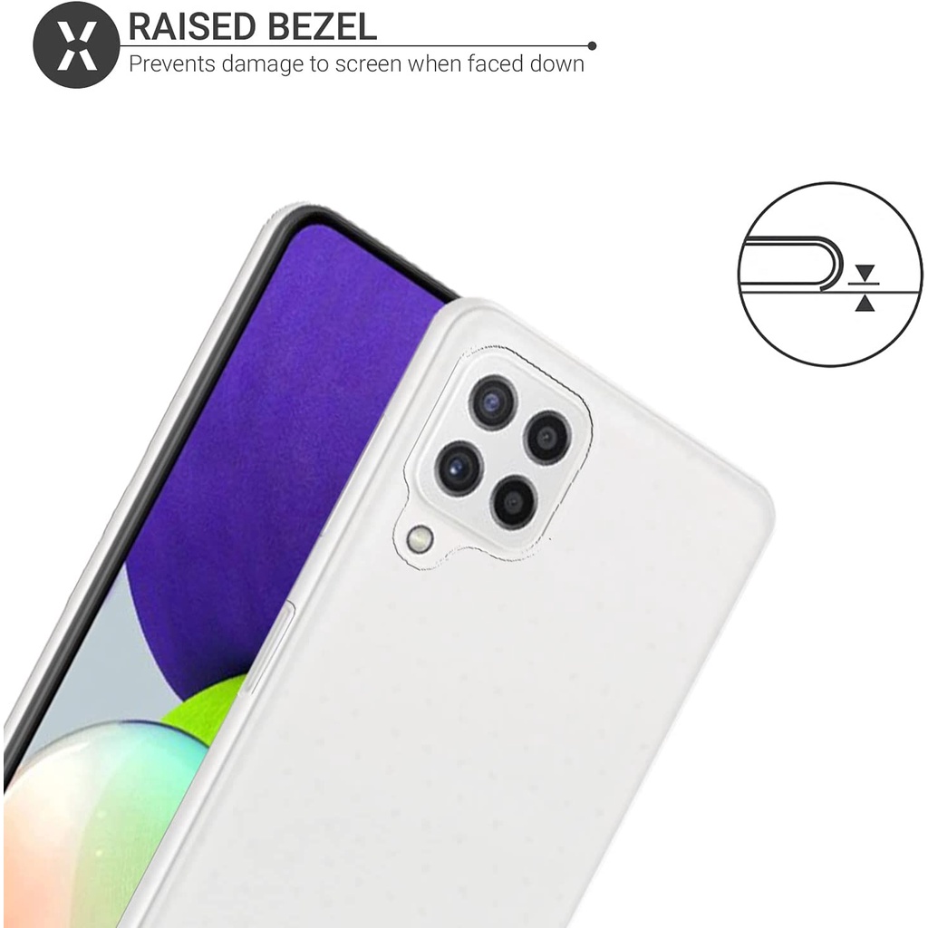 Ốp lưng silicon dẻo trong suốt cho Samsung Galaxy A22 4G / M22 / M32 mỏng 0.6mm hiệu Ultra Thin - hotphukien phân phối