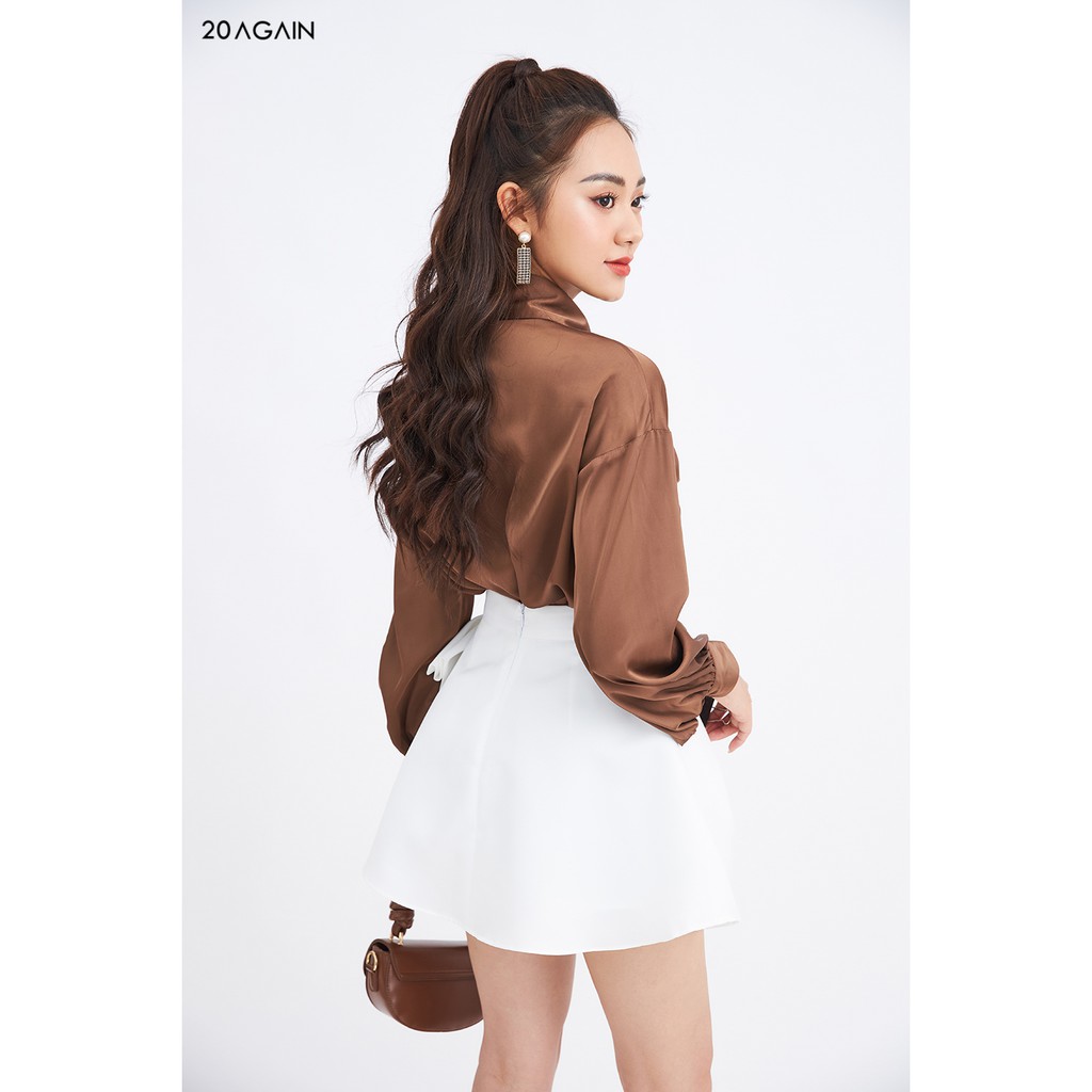 Áo sơ mi hai túi ngực chất lụa cao cấp 20AGAIN ASA1686