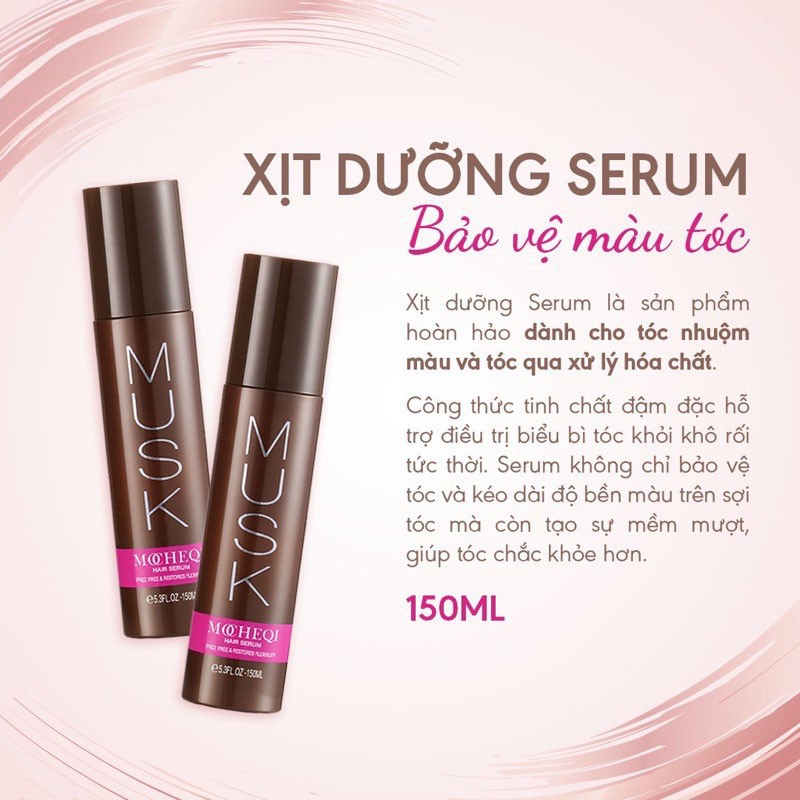 Xịt Dưỡng Serum Giữ Màu Tóc Nhuộm MOCHEQI MUSK 150ml