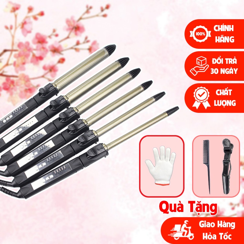 Máy uốn tóc xoăn sóng tự động phong cách Hàn Quốc , máy làm tóc nhiều size tuỳ chỉnh nhiệt độ
