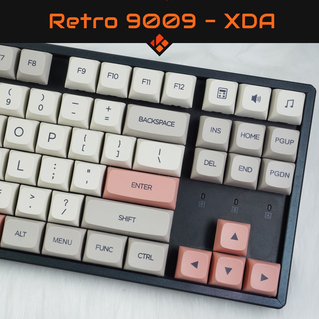 Keycap RETRO 9009 - profile XDA - keycap PBT - Dyesub - 142 nút cho bàn phím cơ (Filco, Leopold, IKBC, Edra, keychron)