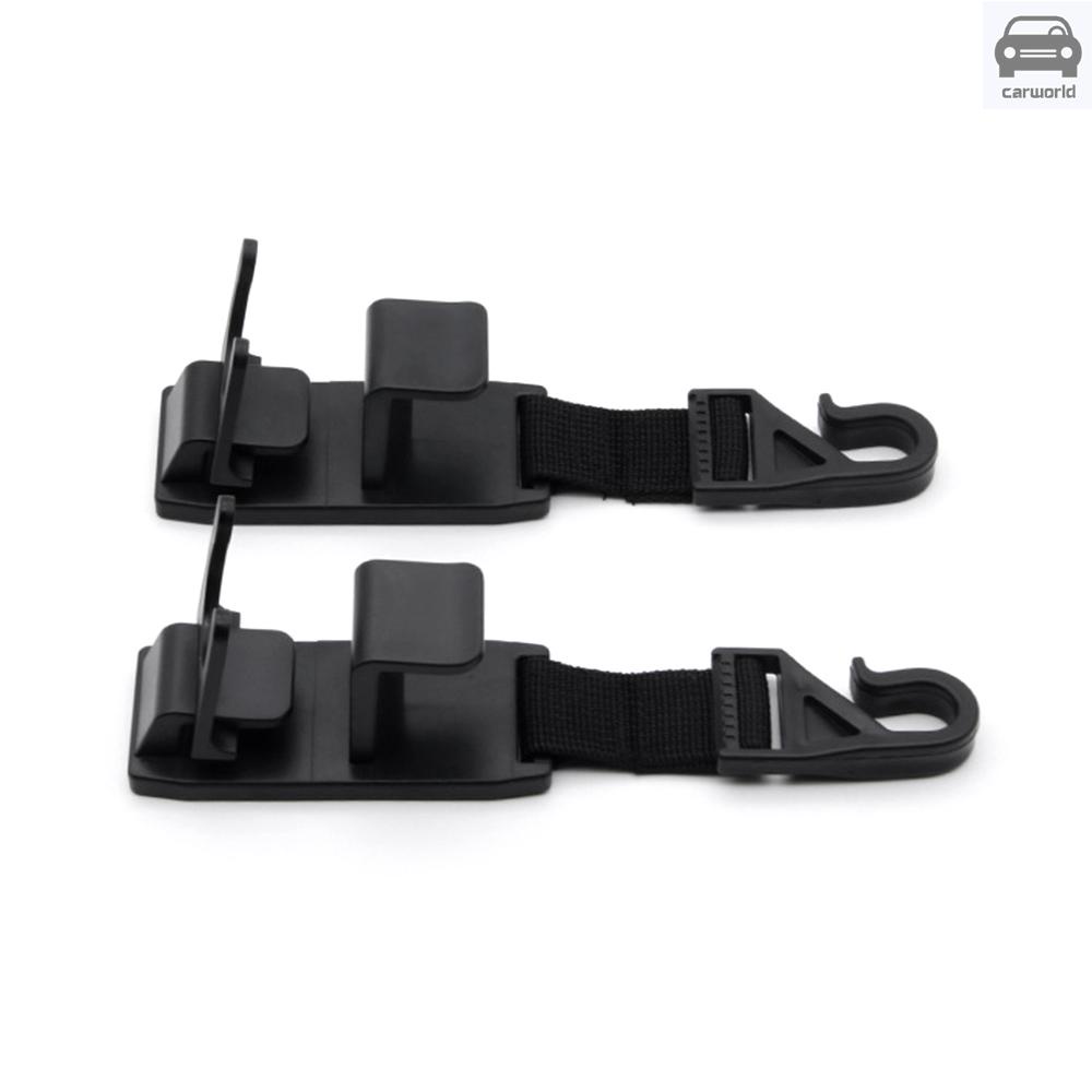 Gentl 4 Pack Headrest Hooks for Car Purse Hanger Headrest Hook Holder for Car Seat Organizer Behind Over the Seat Car Hooks-Hang Purse or Grocery Bags Black